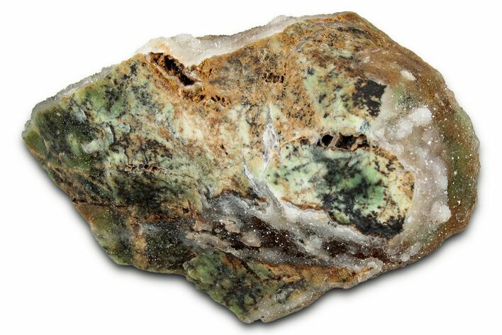 Sparkling Chrome Chalcedony Specimen - Chromite Mine, Turkey #336712